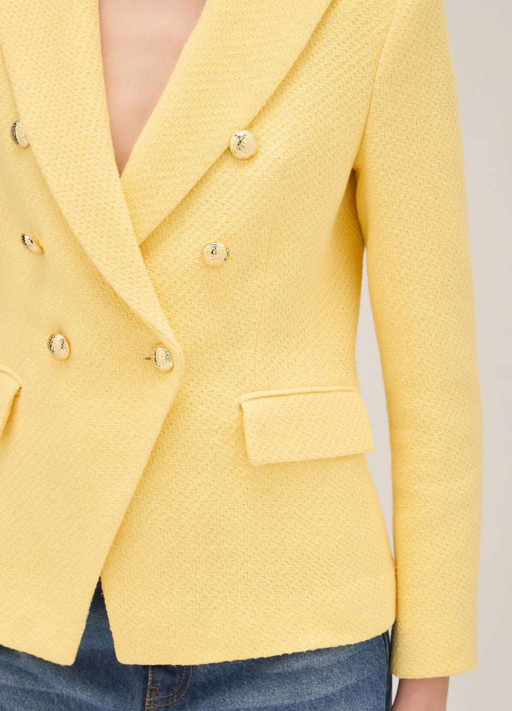 LES COPAINSBlazer doppiopetto in misto cotone Promozione