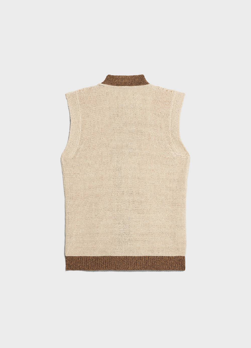LES COPAINSGilet tricot in misto cotone Prezzo Ridotto