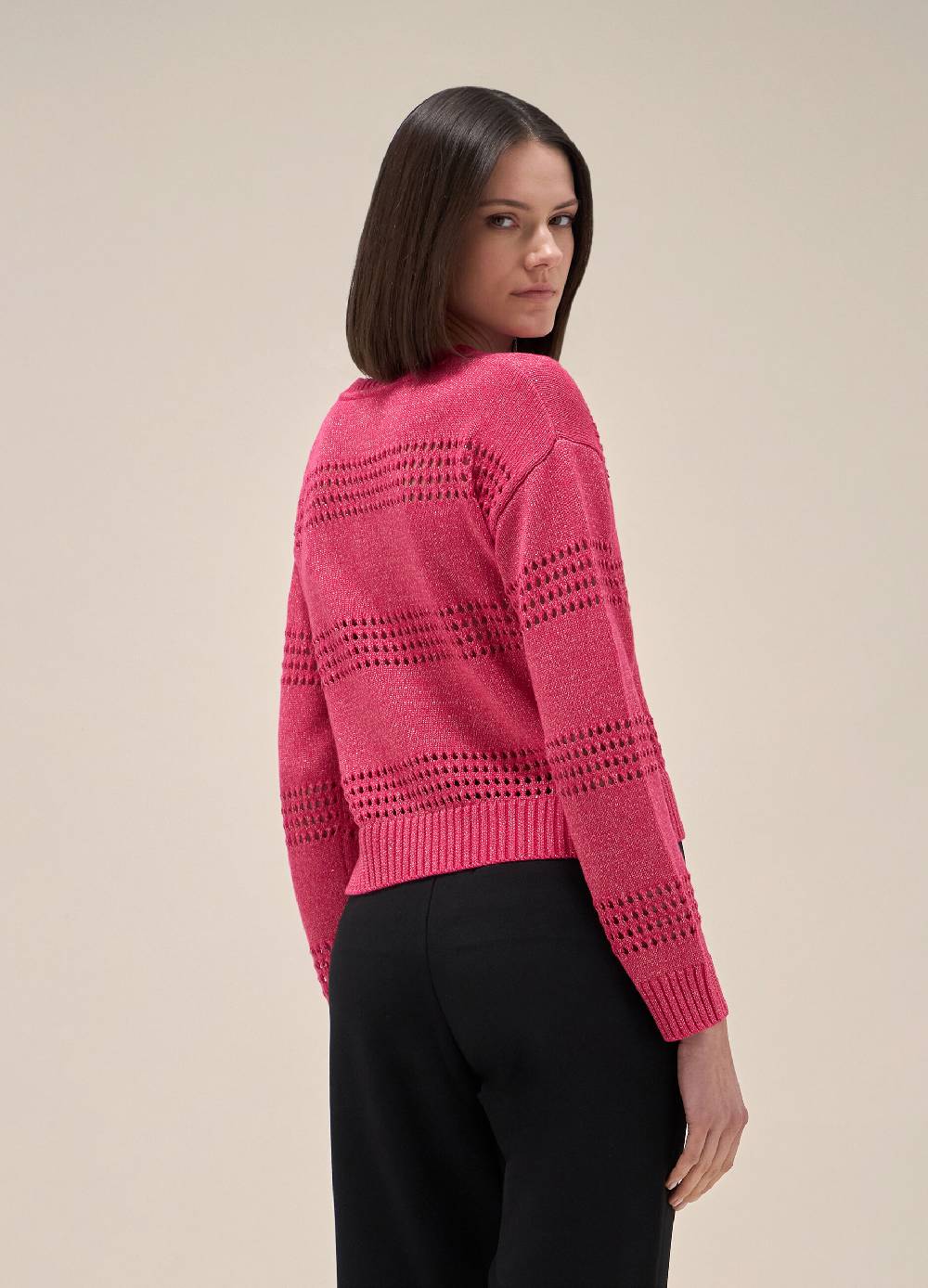 LES COPAINSMaglione tricot in seta e cotone Presa
