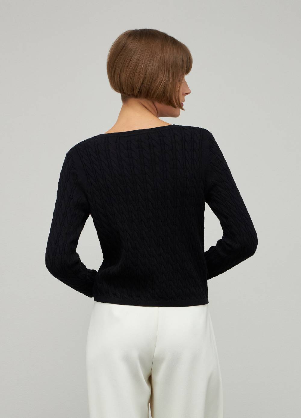 LES COPAINSMaglione tricot in cotone e seta Sconto