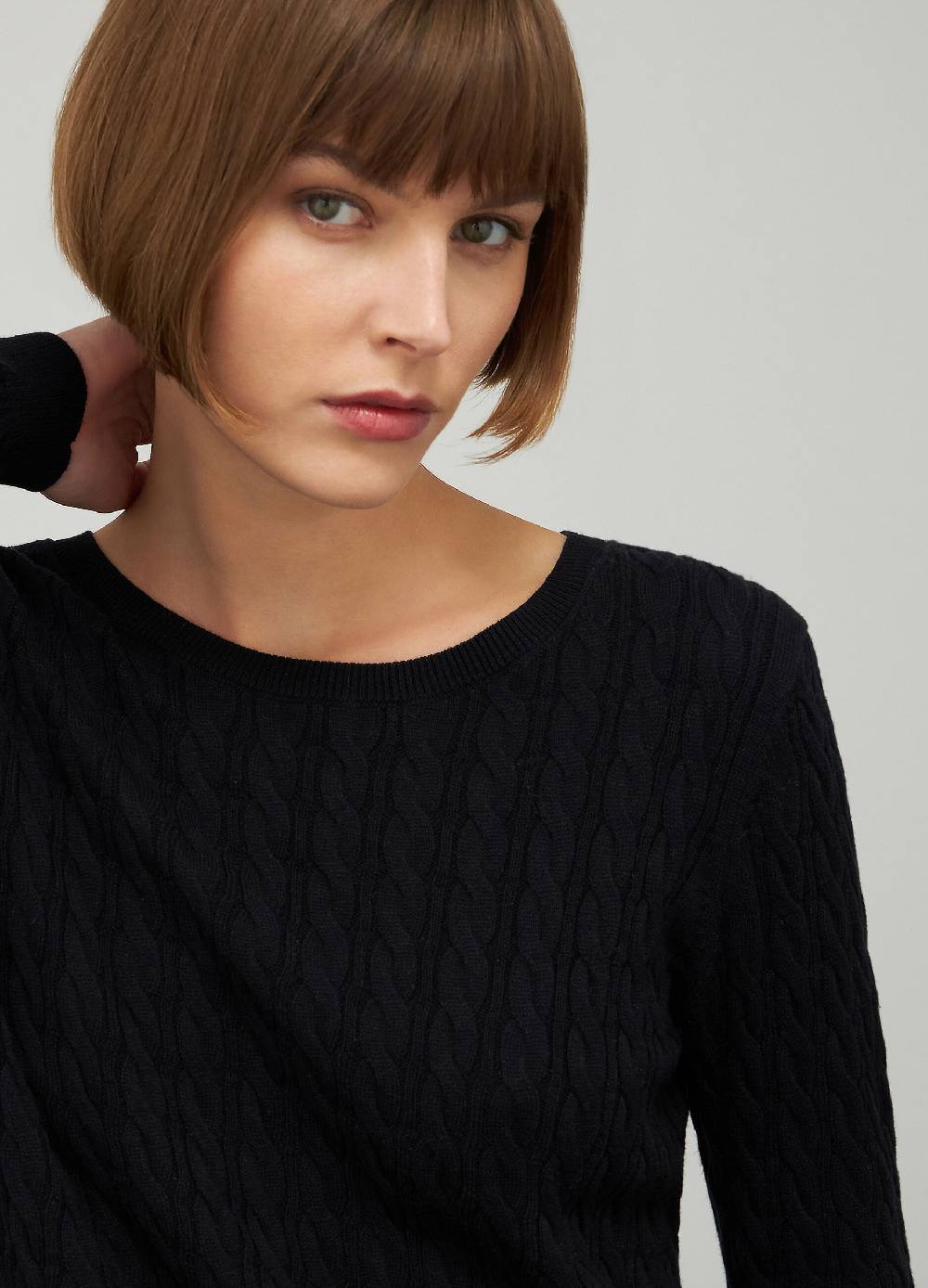 LES COPAINSMaglione tricot in cotone e seta Sconto