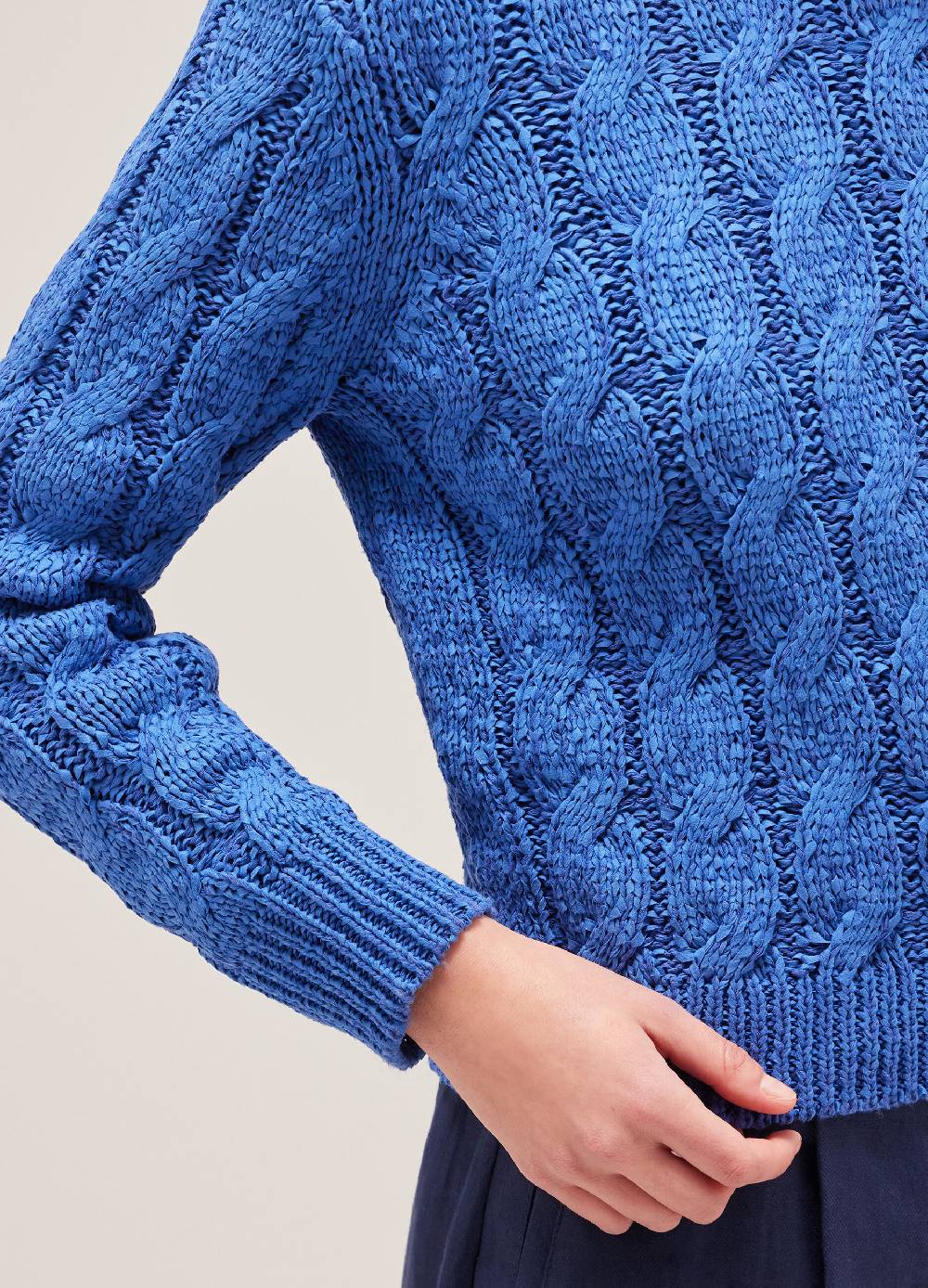 LES COPAINSMaglione tricot a trecce Online