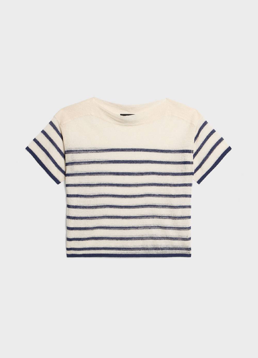 LES COPAINSMaglia tricot a righe misto lino Nuova
