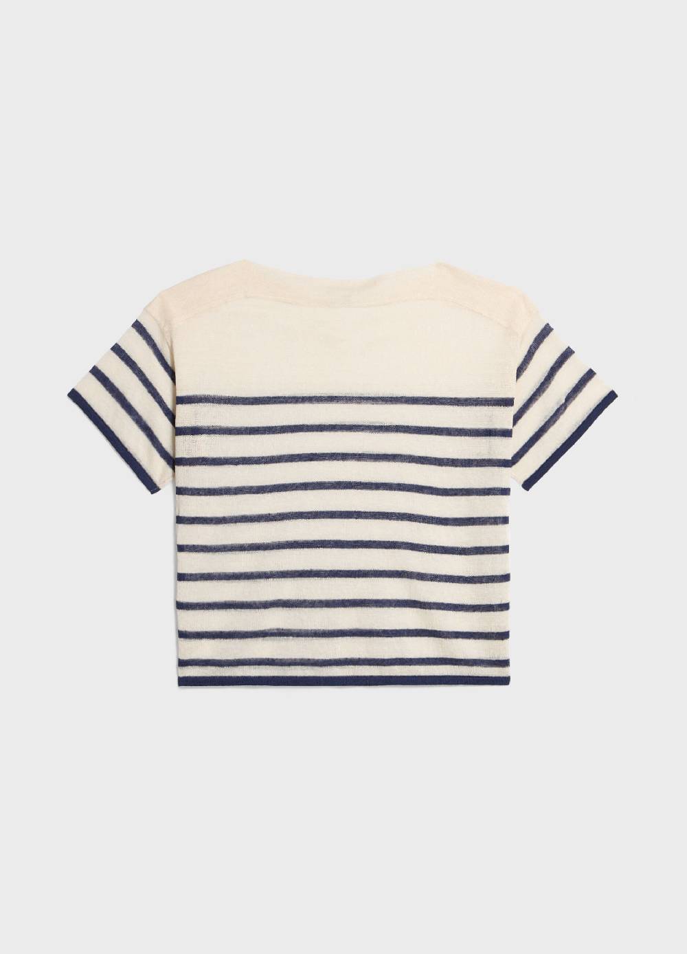 LES COPAINSMaglia tricot a righe misto lino Nuova