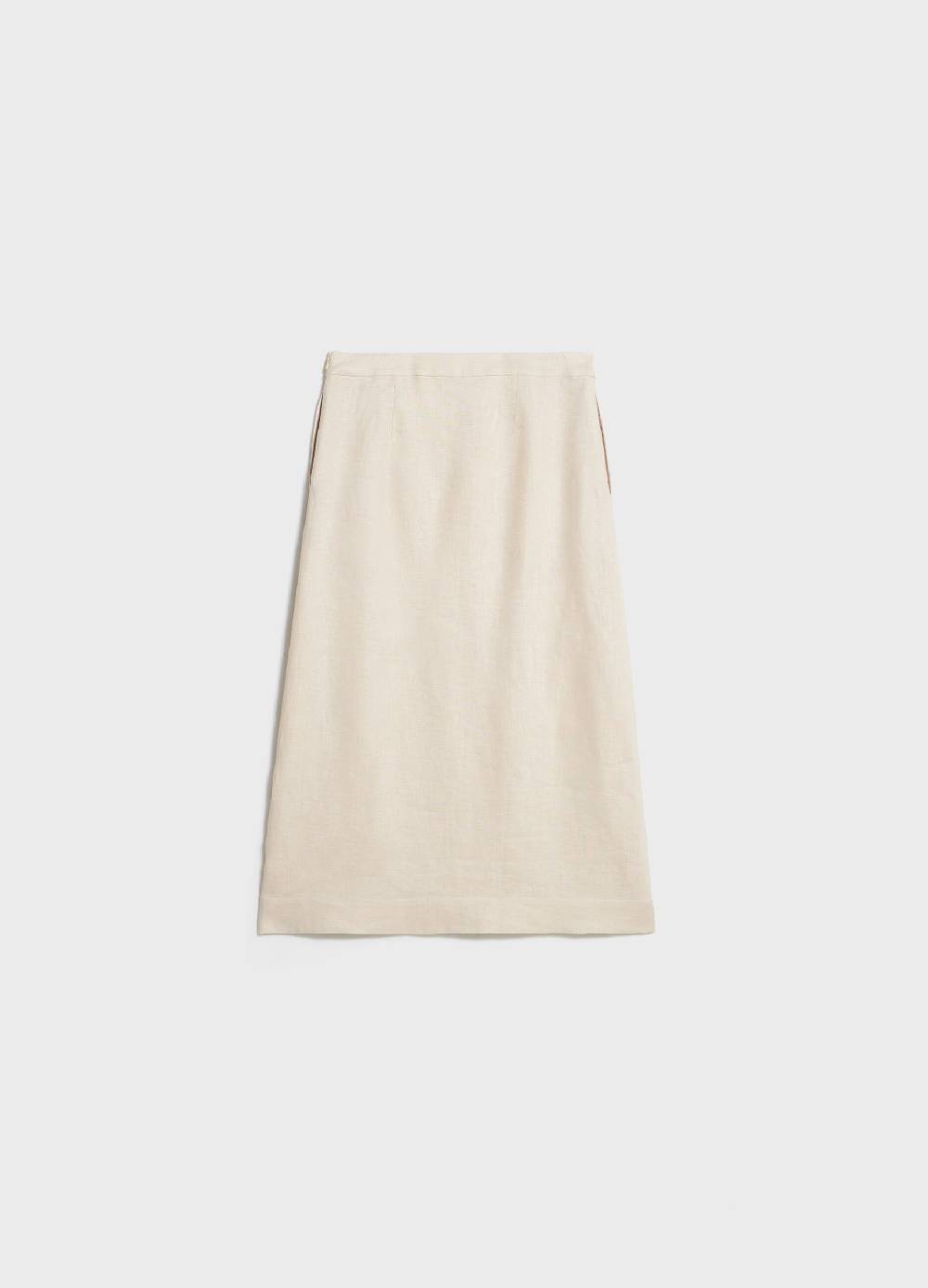 LES COPAINSGonna midi in puro lino Moda