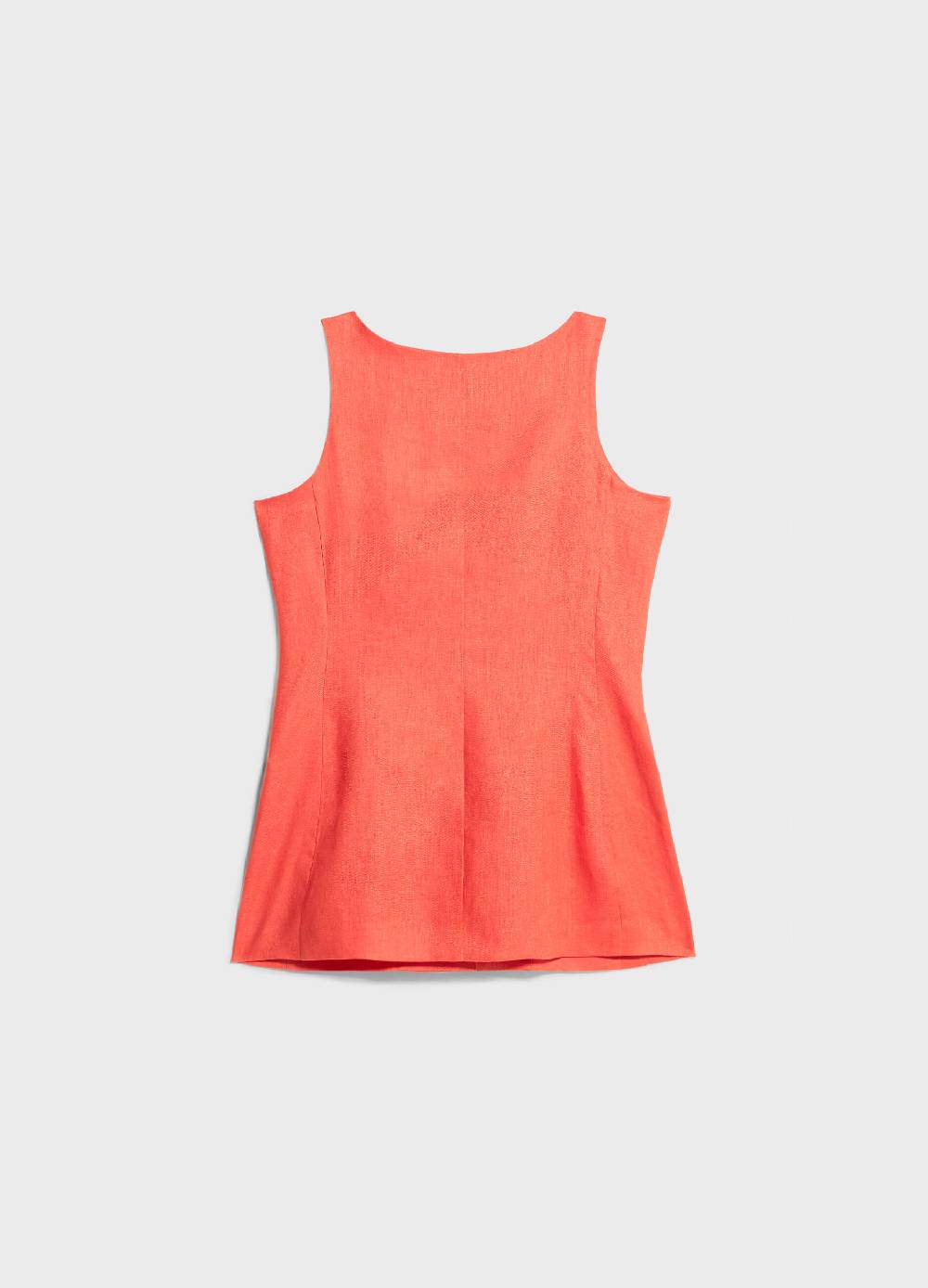 LES COPAINSGilet lungo in puro lino Promozione
