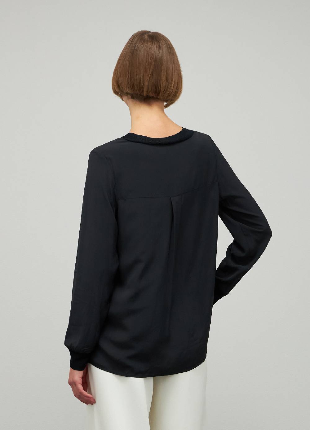 LES COPAINSBlusa girocollo in viscosa Spedizione Gratuita