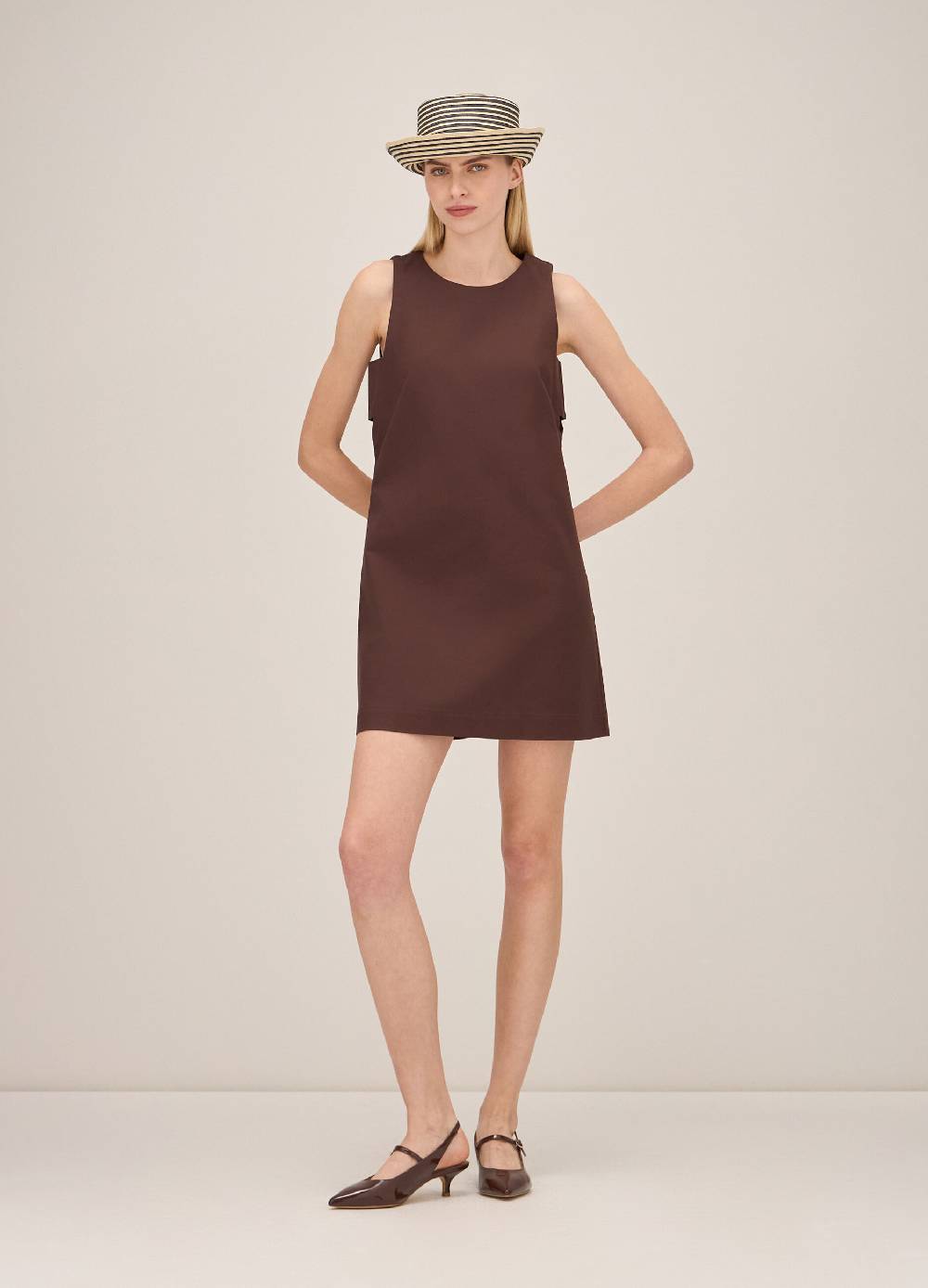 LES COPAINSAbito mini in cotone stretch Shopping Online