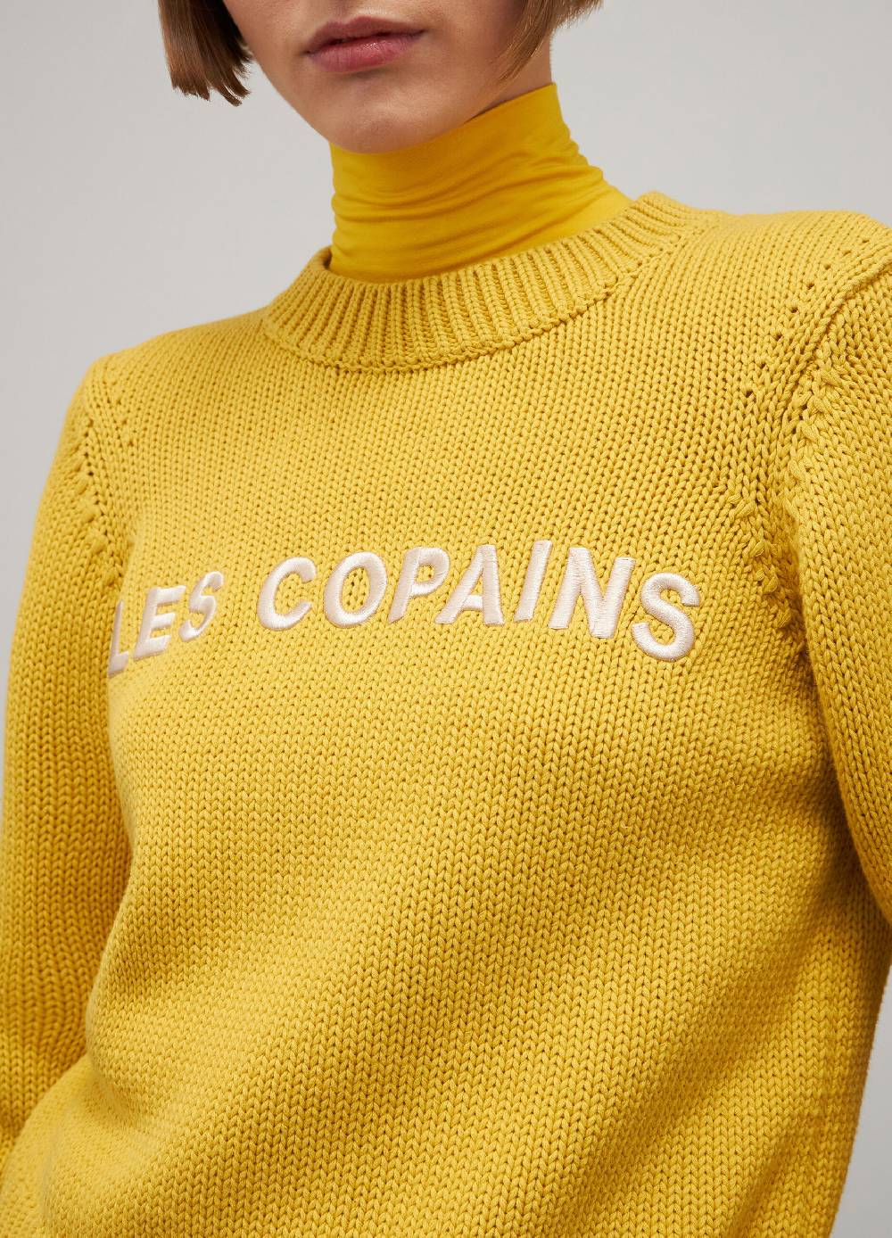 LES COPAINSMaglione tricot in puro cotone Presa