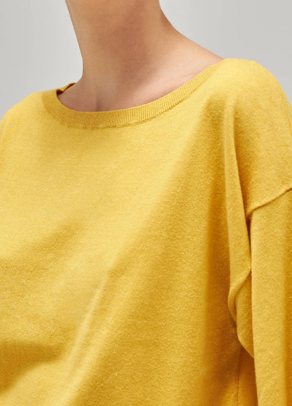 LES COPAINSMaglia tricot a maniche corte in seta e cotone Online