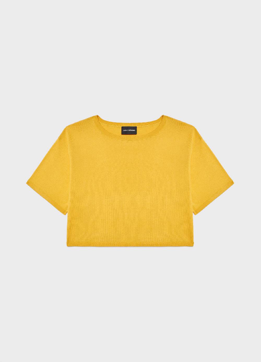 LES COPAINSMaglia tricot a maniche corte in seta e cotone Online