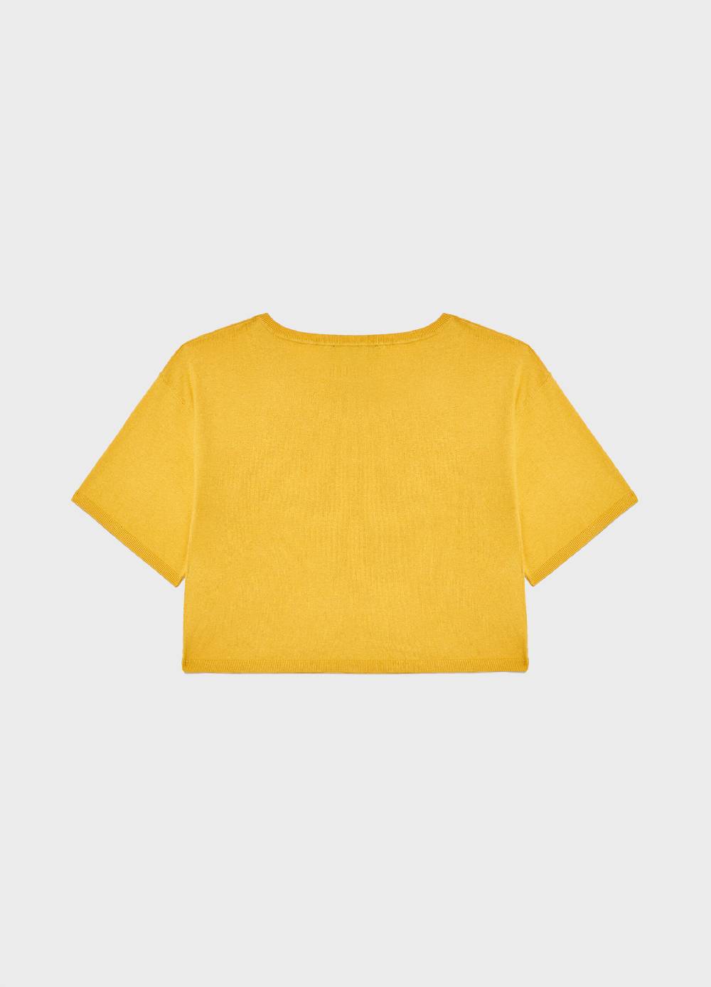 LES COPAINSMaglia tricot a maniche corte in seta e cotone Online