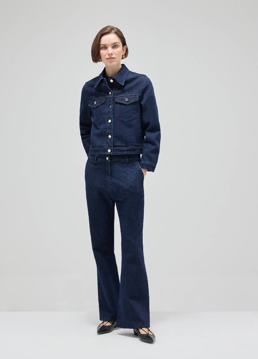 LES COPAINSChore jacket in denim di cotone Vendita Calda