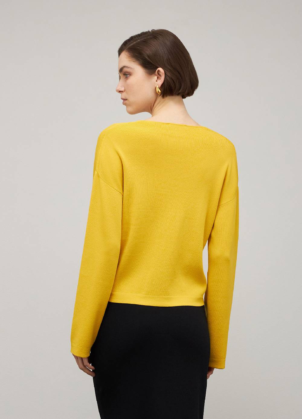 LES COPAINSMaglia tricot con scollo a V in misto viscosa Offerta Giorno del Papà