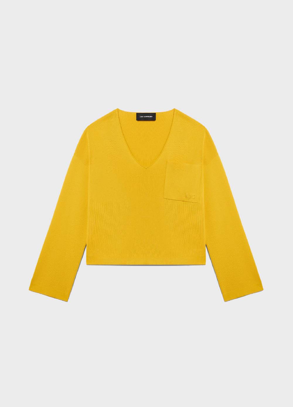 LES COPAINSMaglia tricot con scollo a V in misto viscosa Offerta Giorno del Papà