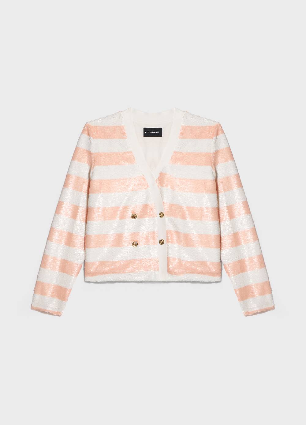 LES COPAINSCardigan tricot con paillettes Offerta migliore