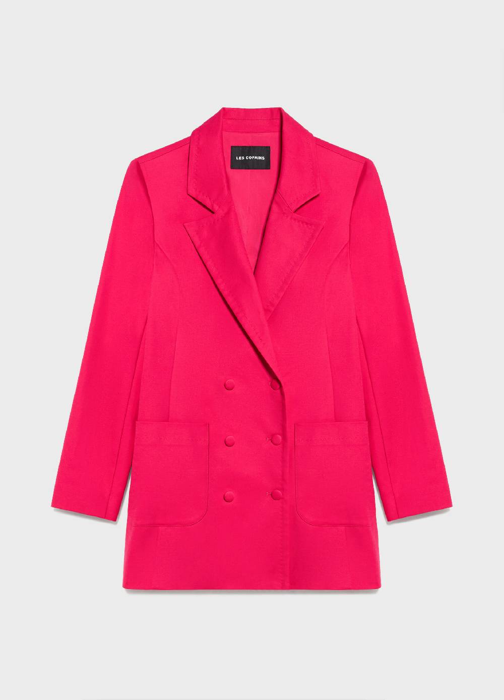 LES COPAINSBlazer doppiopetto in cotone stretch Lightning offer