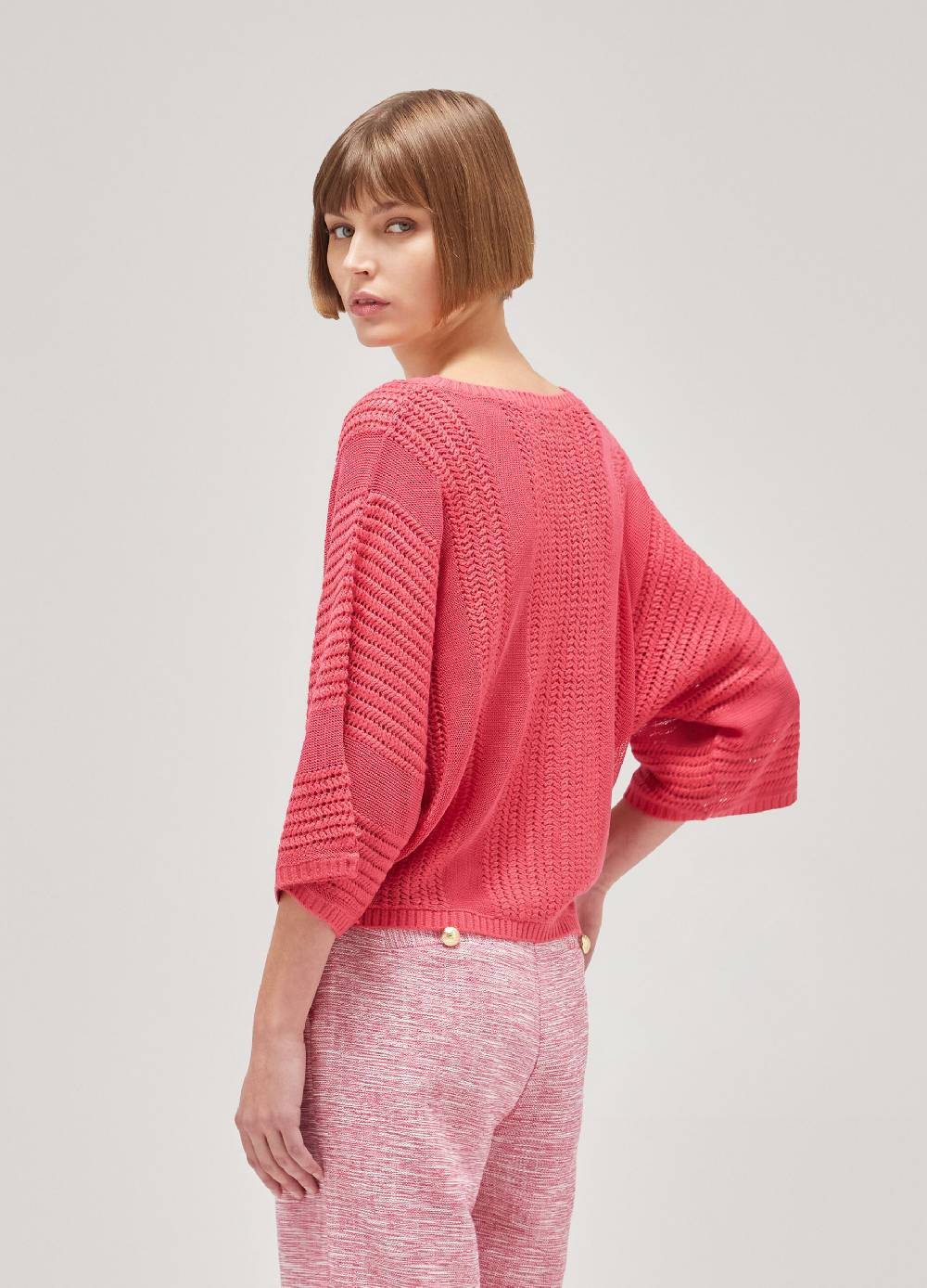 LES COPAINSMaglia tricot effetto traforato Liquidazione