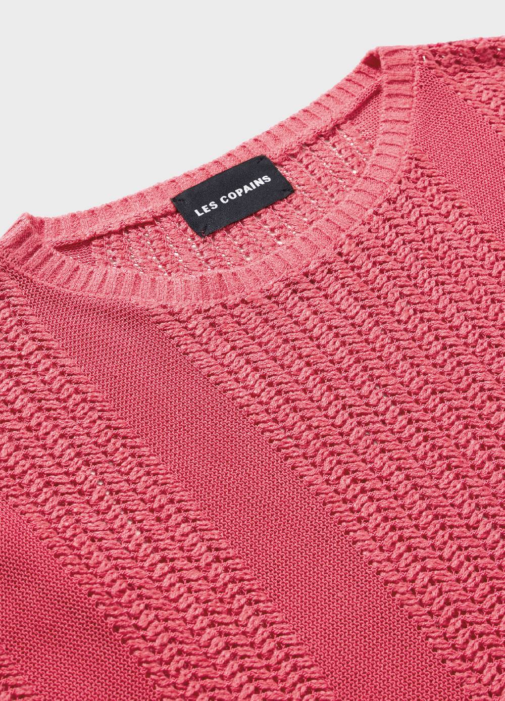 LES COPAINSMaglia tricot effetto traforato Liquidazione