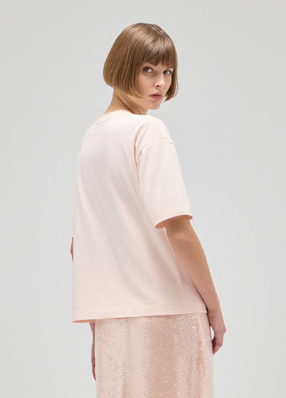 LES COPAINST-shirt boxy in cotone Offerte speciali