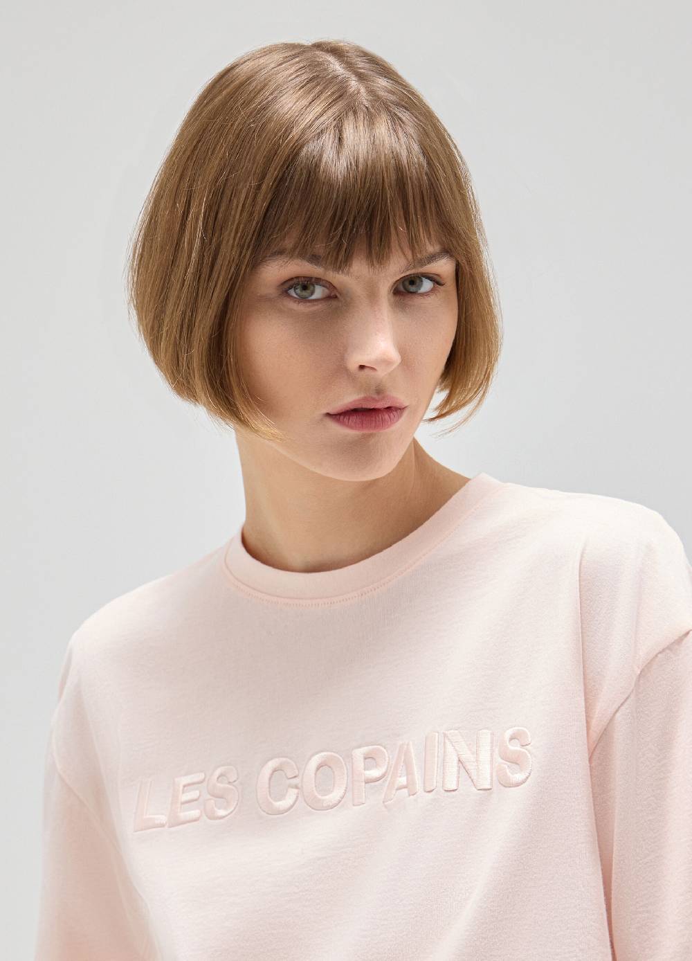 LES COPAINST-shirt boxy in cotone Offerte speciali