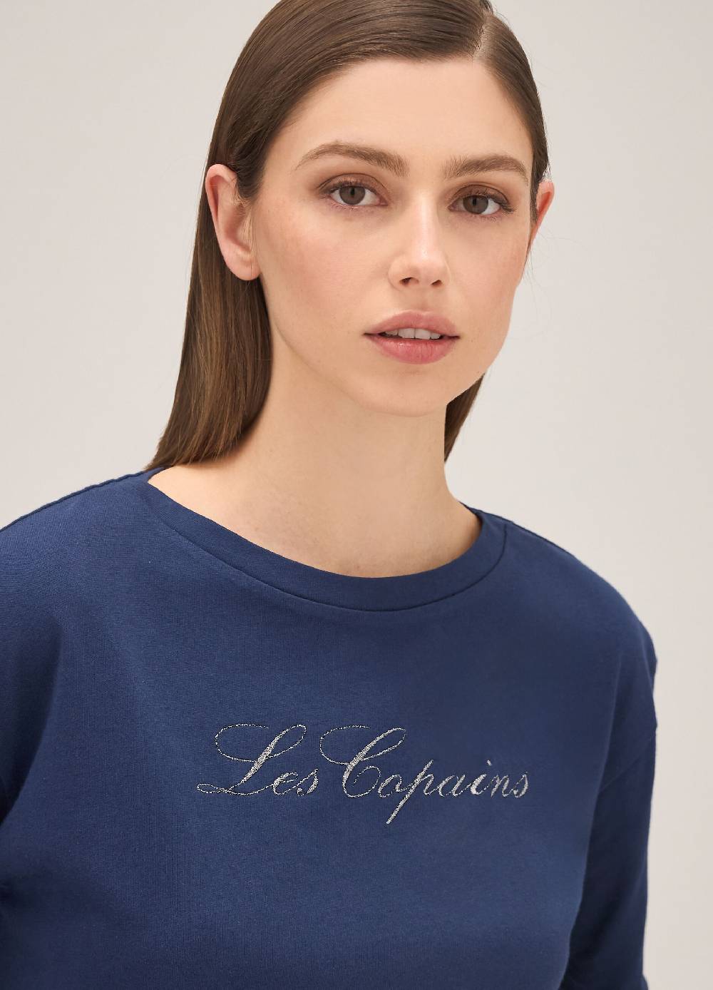 LES COPAINST-shirt in puro cotone con lettering Ultimi tre giorni