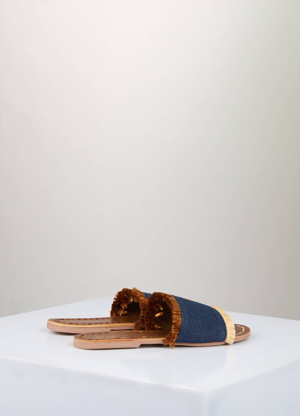 LES COPAINSSandali bassi in denim Discount Store per i nuovi prodotti