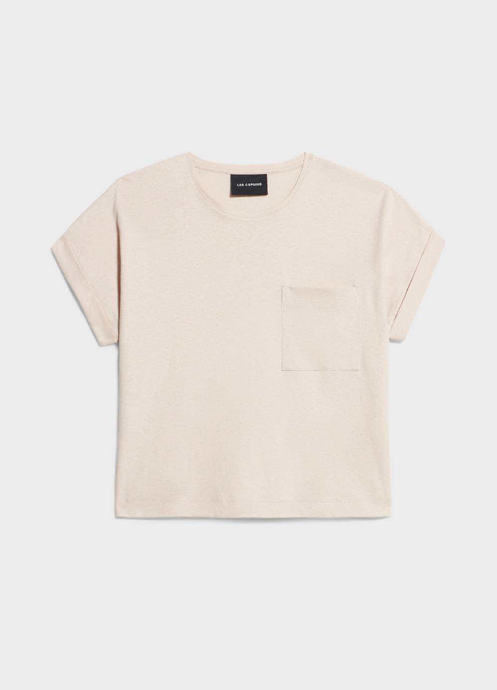 LES COPAINST-shirt in lino e cotone Enormi sconti