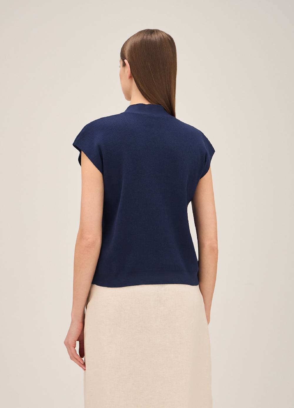 LES COPAINSMaglia tricot con scollo a V Esporta salva