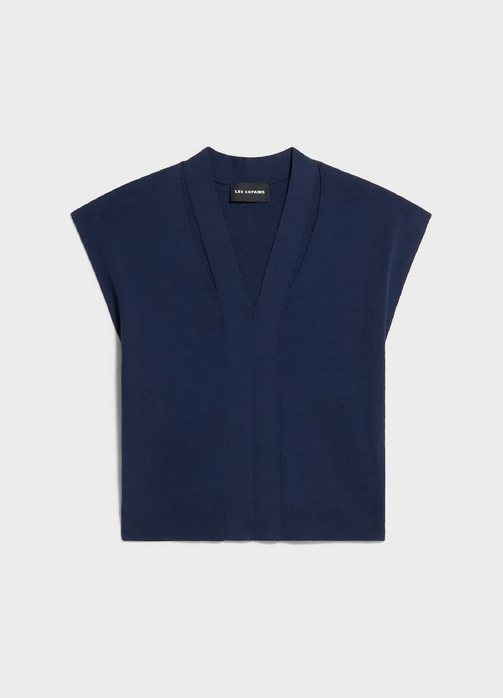LES COPAINSMaglia tricot con scollo a V Esporta salva