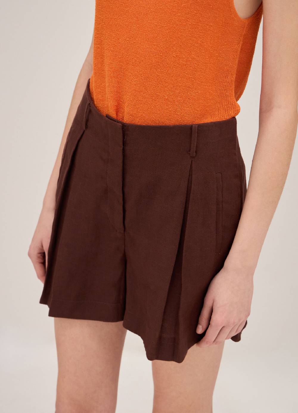 LES COPAINSShorts bermuda in lino Black Friday Prezzi