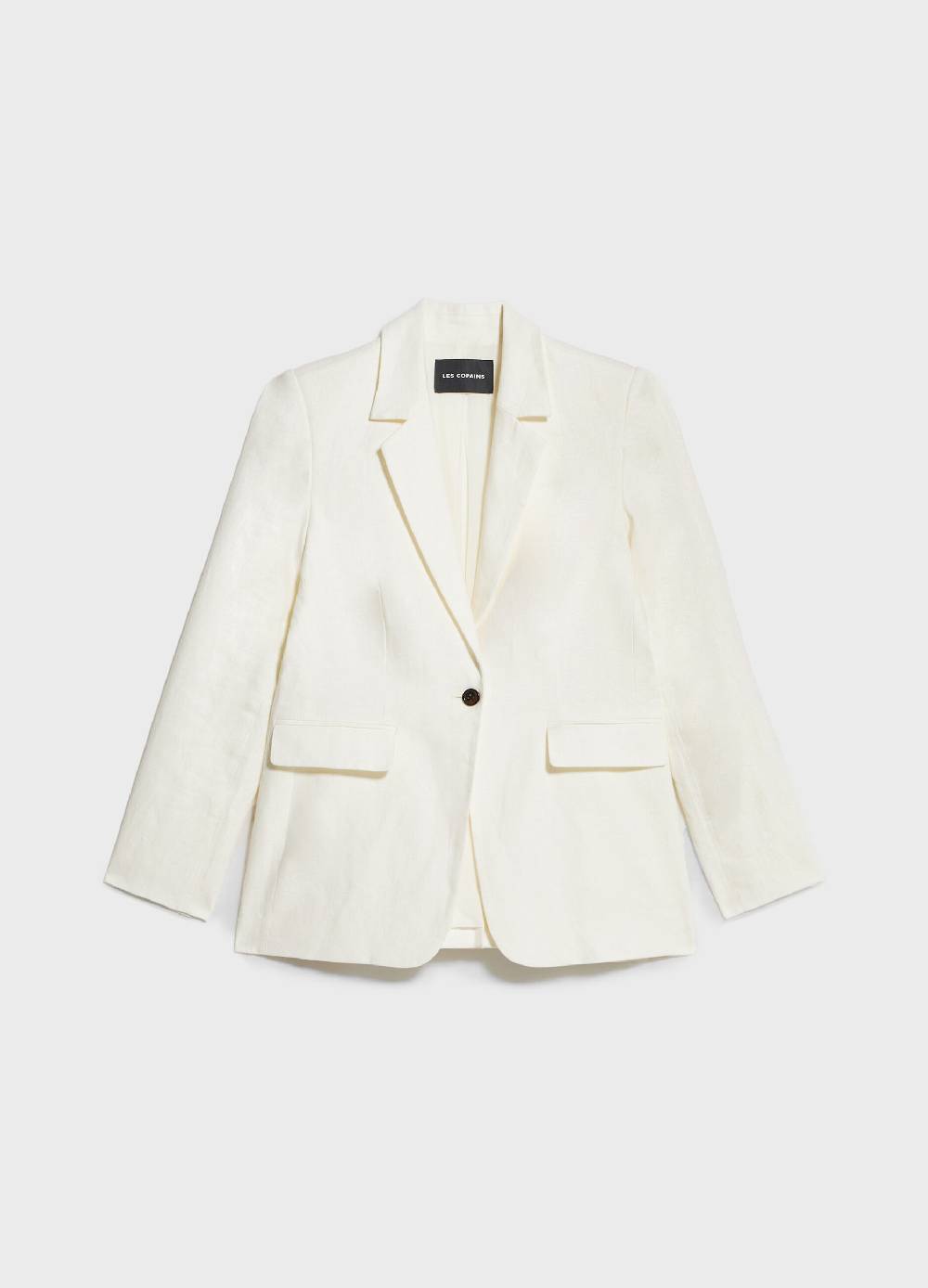 LES COPAINSBlazer in lino con bottone singolo Duty-free