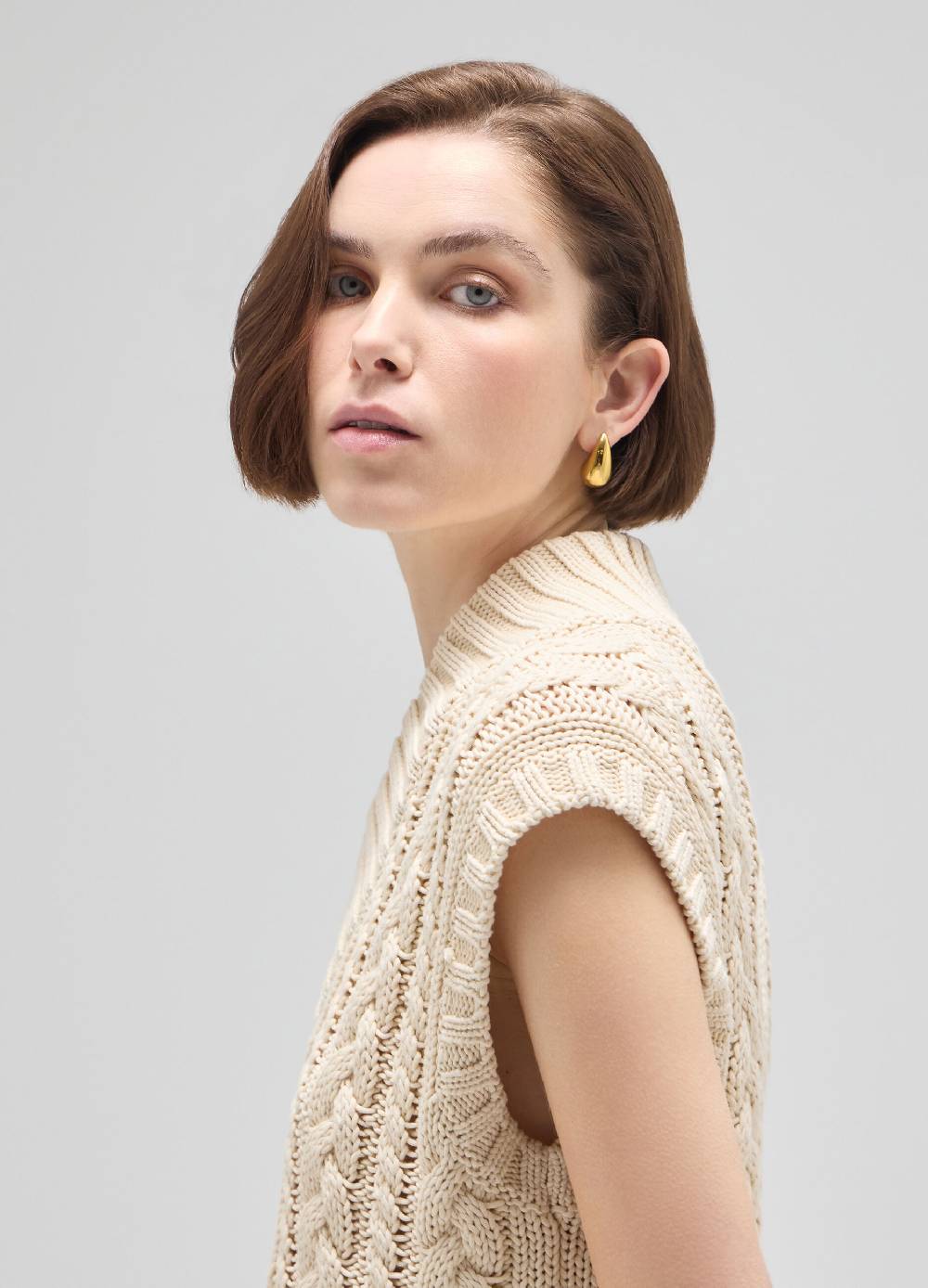 LES COPAINSGilet tricot a trecce Qualità