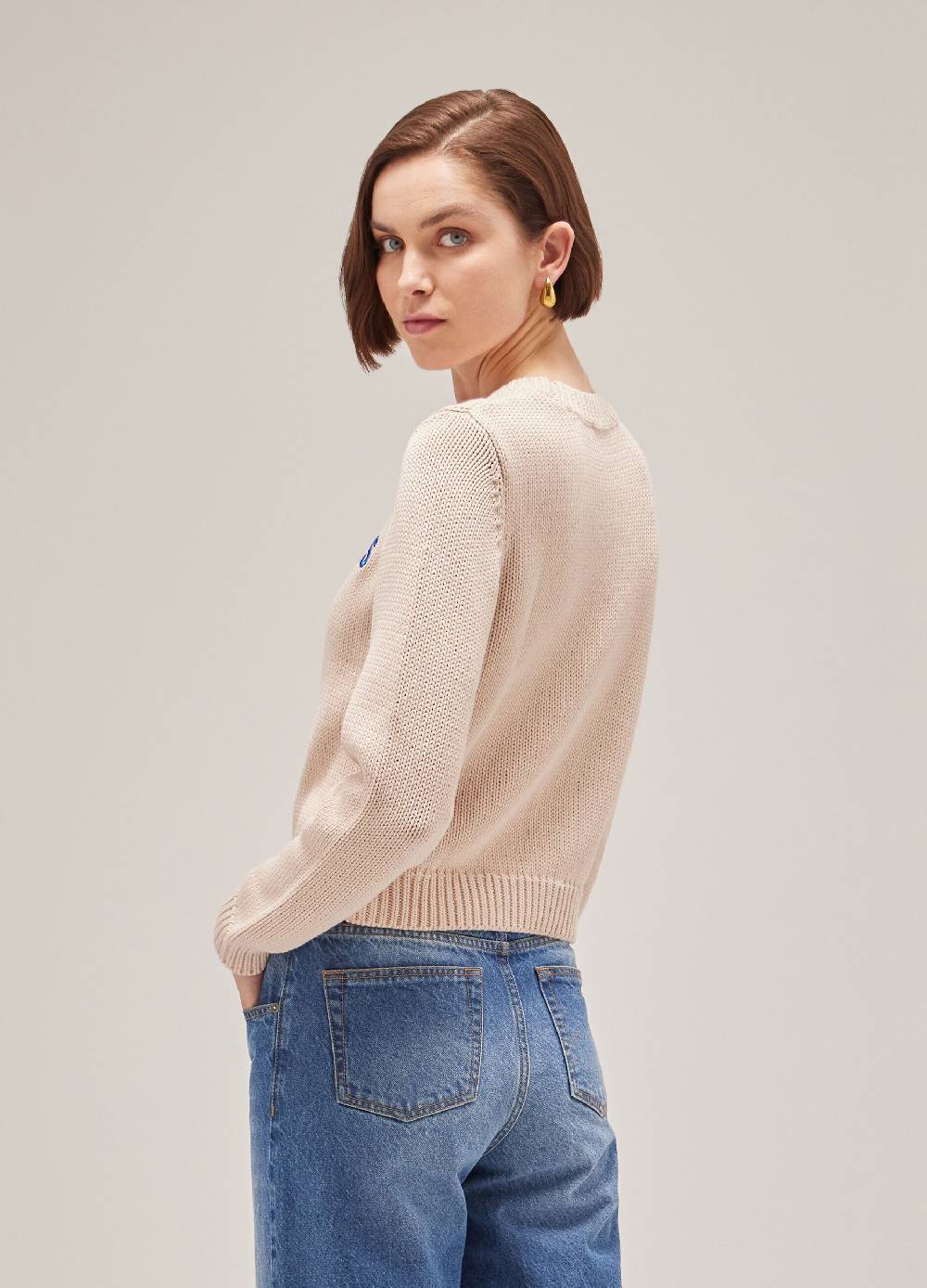 LES COPAINSMaglione tricot in puro cotone Vendita