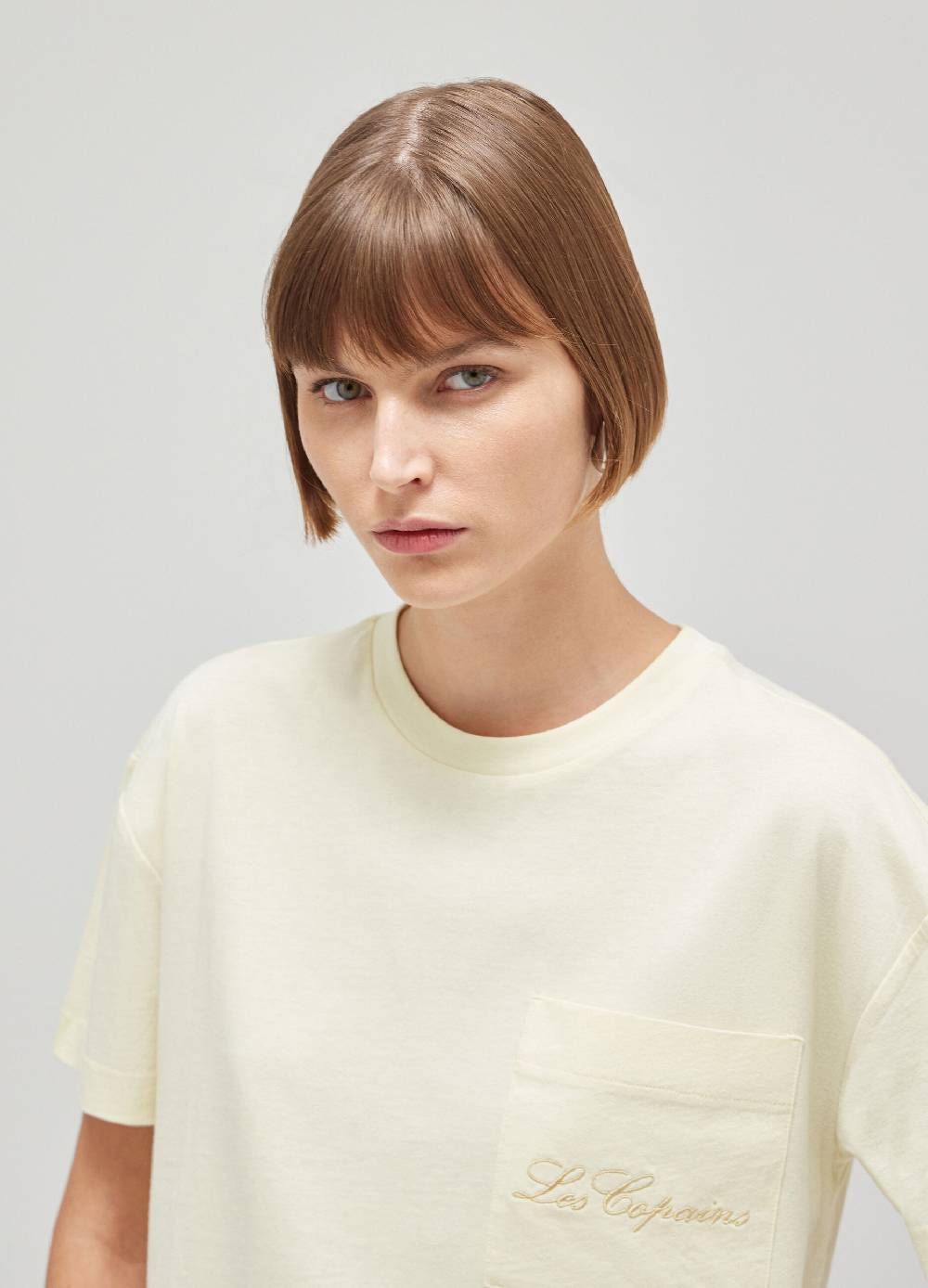 LES COPAINST-shirt con logo in puro cotone Consegna Veloce