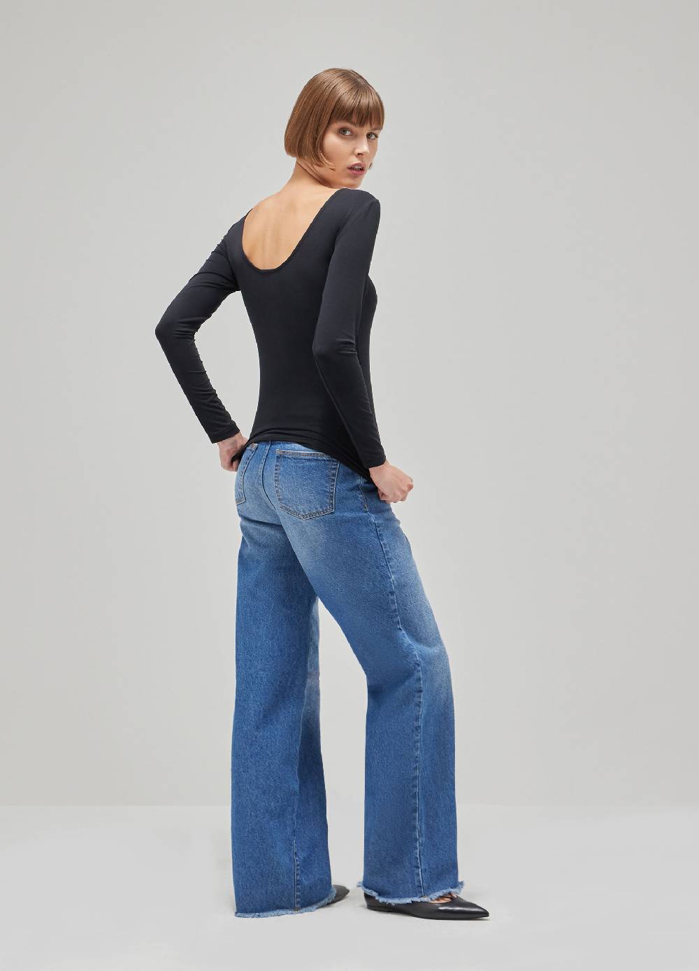 LES COPAINSMaglia a maniche lunghe in tessuto stretch Shopping Online