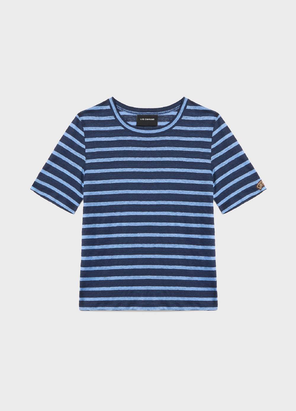 LES COPAINST-shirt a righe in lino Novità