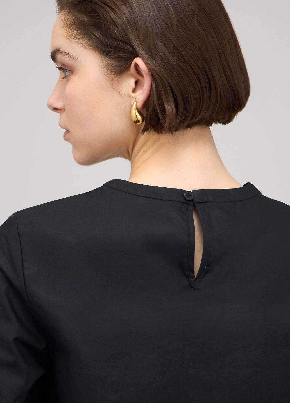 LES COPAINSBlusa in cotone con maniche a tre quarti Economico