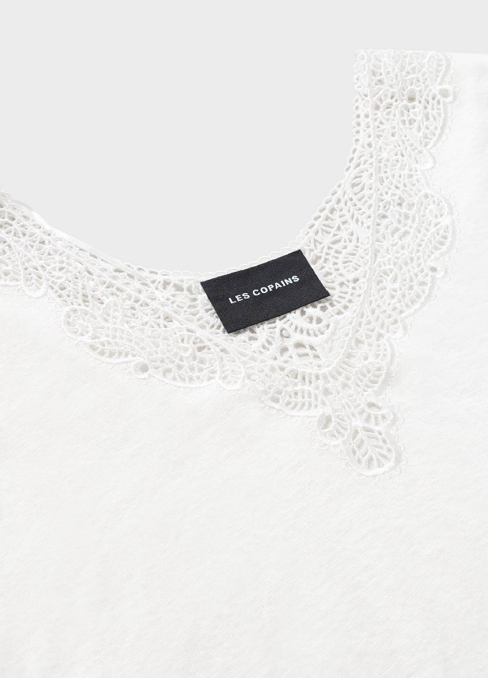 LES COPAINST-shirt a maniche corte in lino Hotsell
