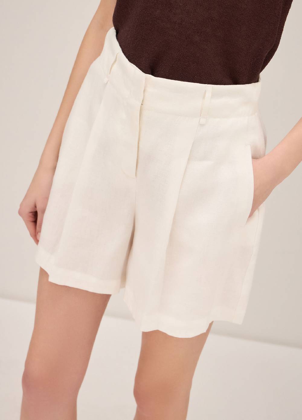 LES COPAINSShorts bermuda in lino Moda