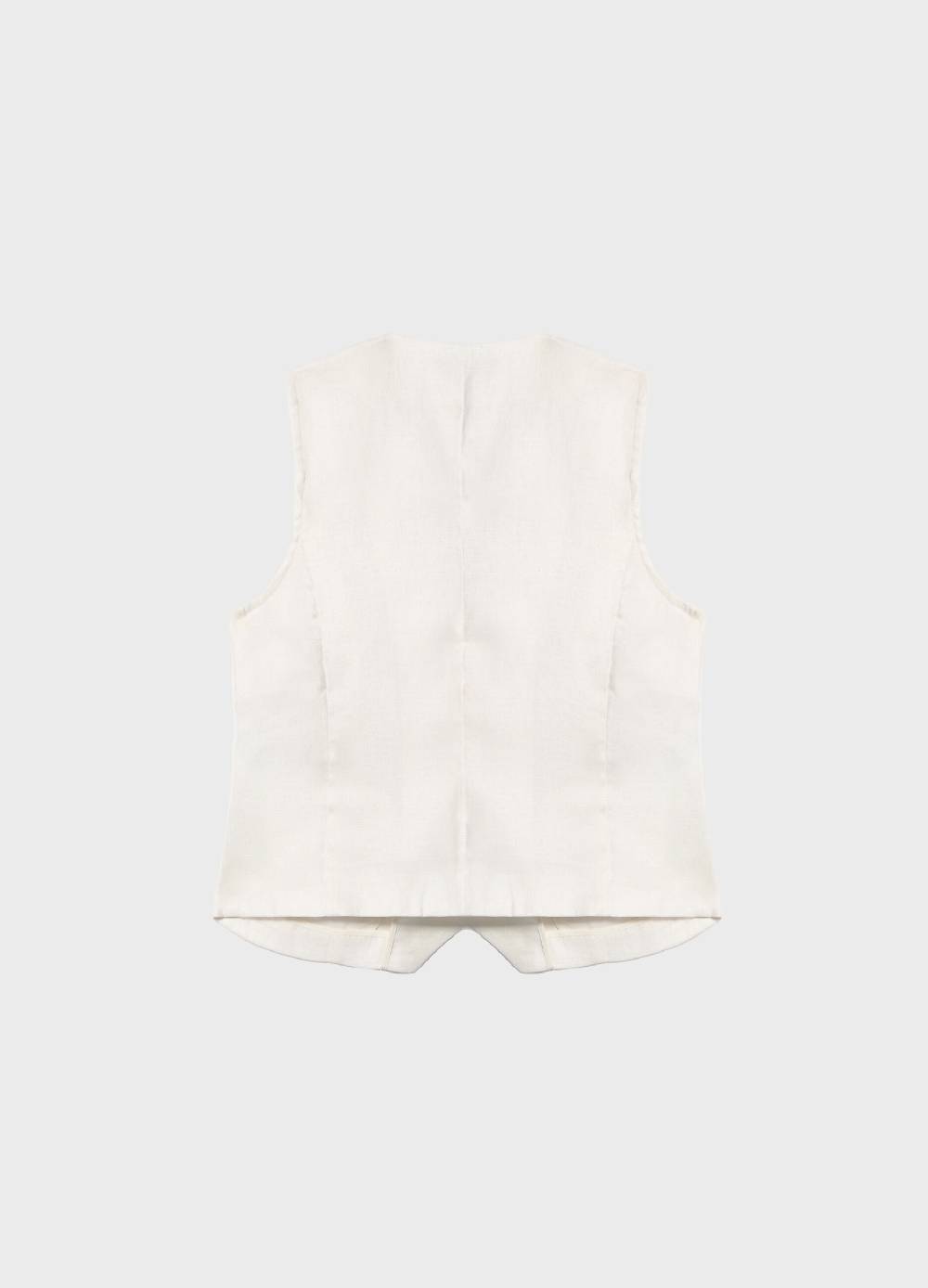 LES COPAINSGilet in puro lino Grande vendita
