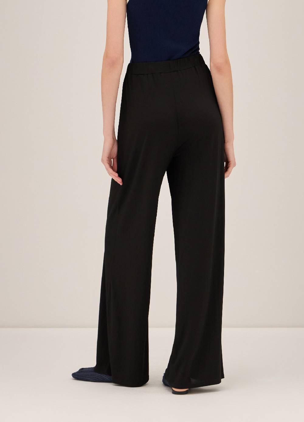 LES COPAINSPantaloni palazzo in viscosa stretch Flash Sale
