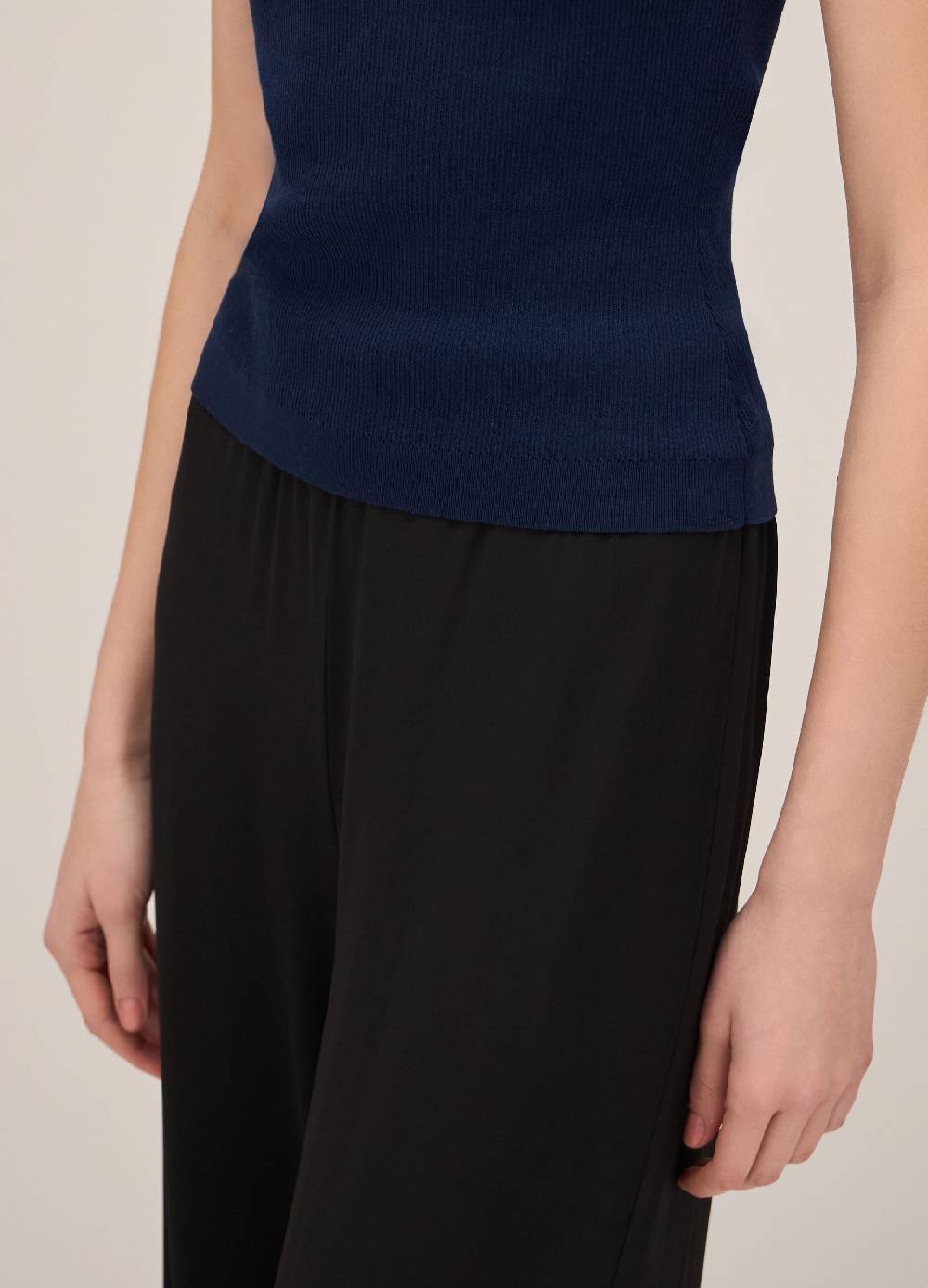 LES COPAINSPantaloni palazzo in viscosa stretch Flash Sale