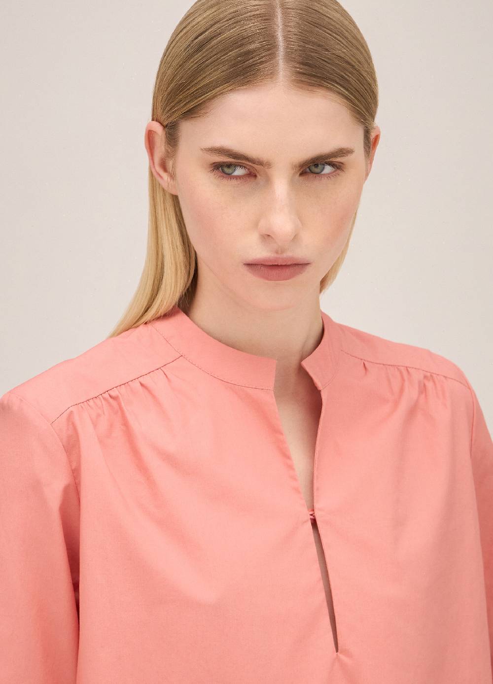 LES COPAINSBlusa in cotone manica a tre quarti Offerta esclusiva