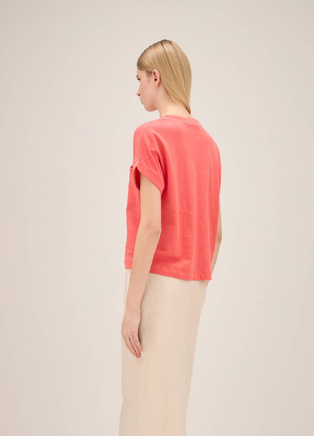 LES COPAINST-shirt in lino e cotone Black Friday
