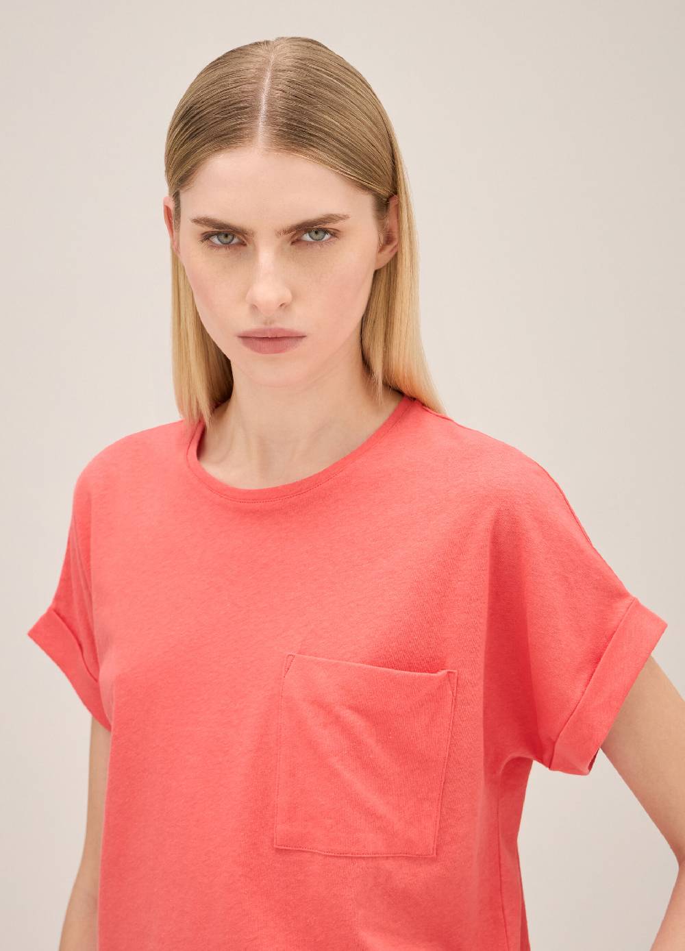 LES COPAINST-shirt in lino e cotone Black Friday
