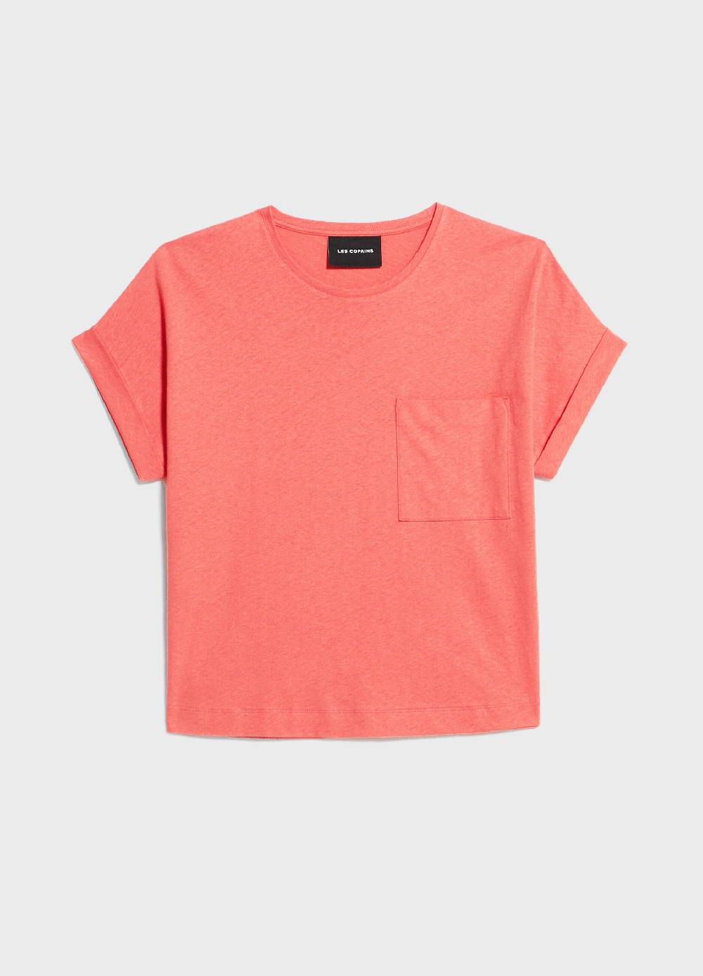LES COPAINST-shirt in lino e cotone Black Friday