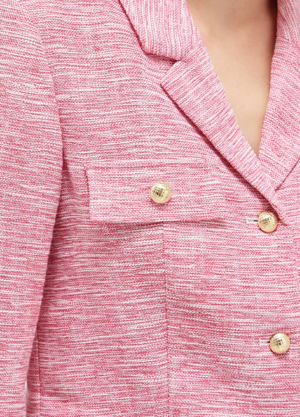 LES COPAINSBlazer cropped effetto tweed Offerta Pasqua