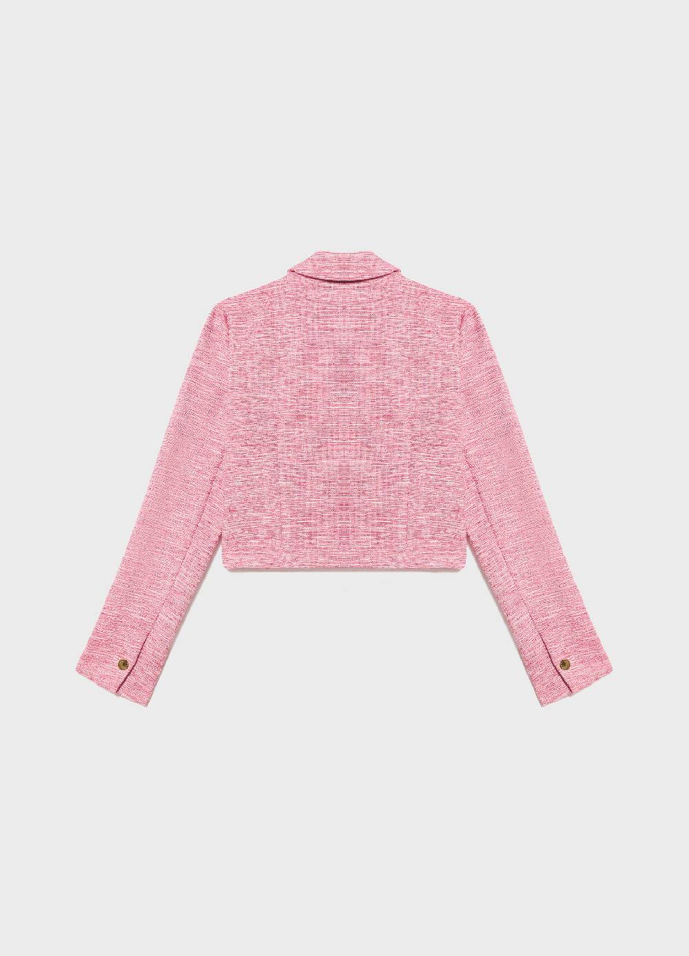 LES COPAINSBlazer cropped effetto tweed Offerta Pasqua