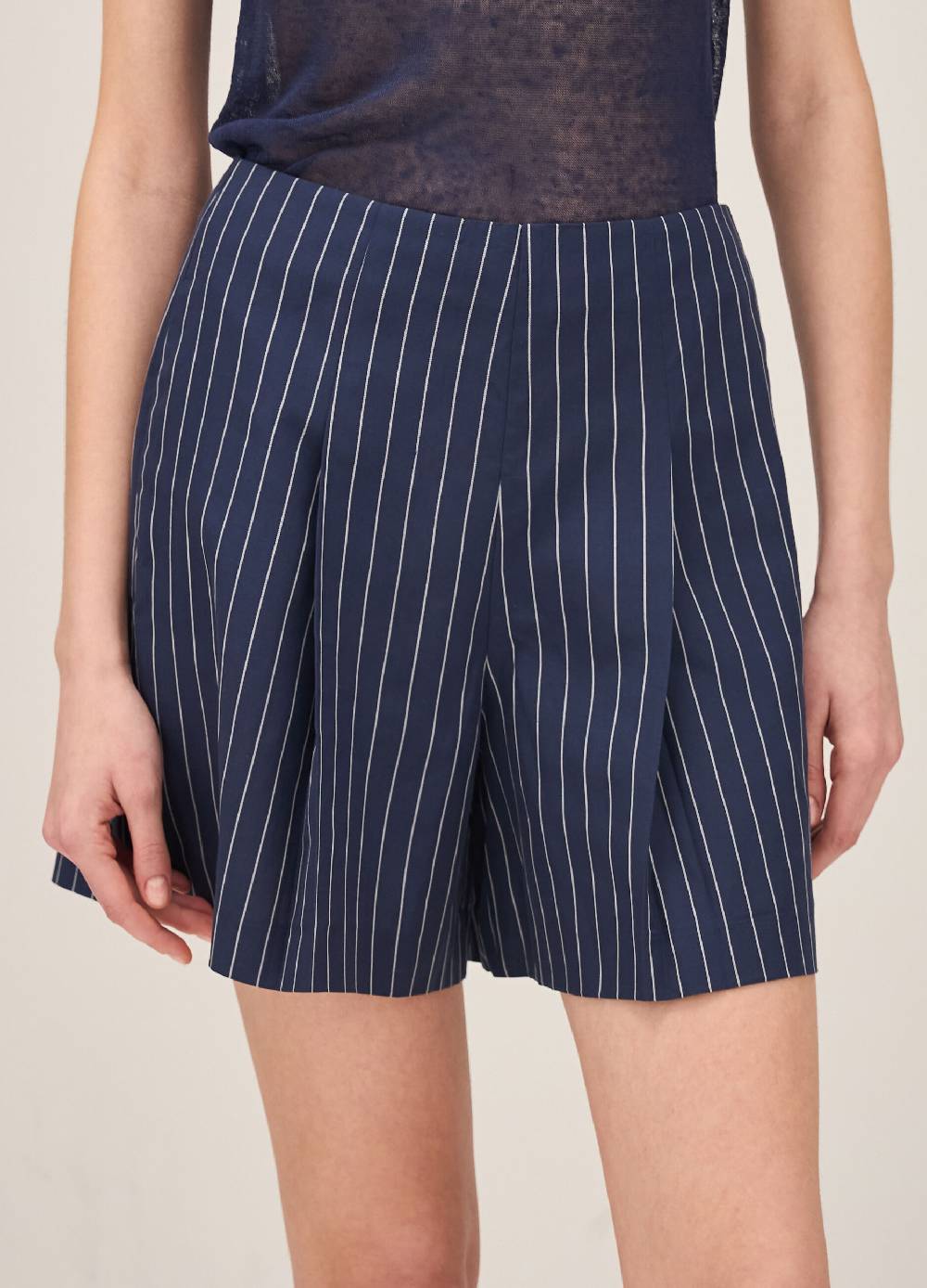 LES COPAINSPantaloni shorts gessati Offerta Giorno del Papà